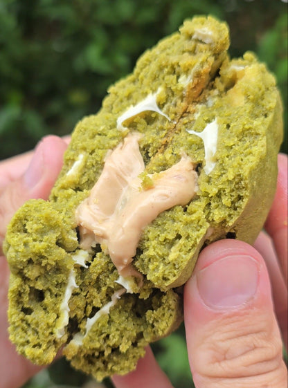 Bueno Stuffed Matcha and White Chocolate NYC Cookies