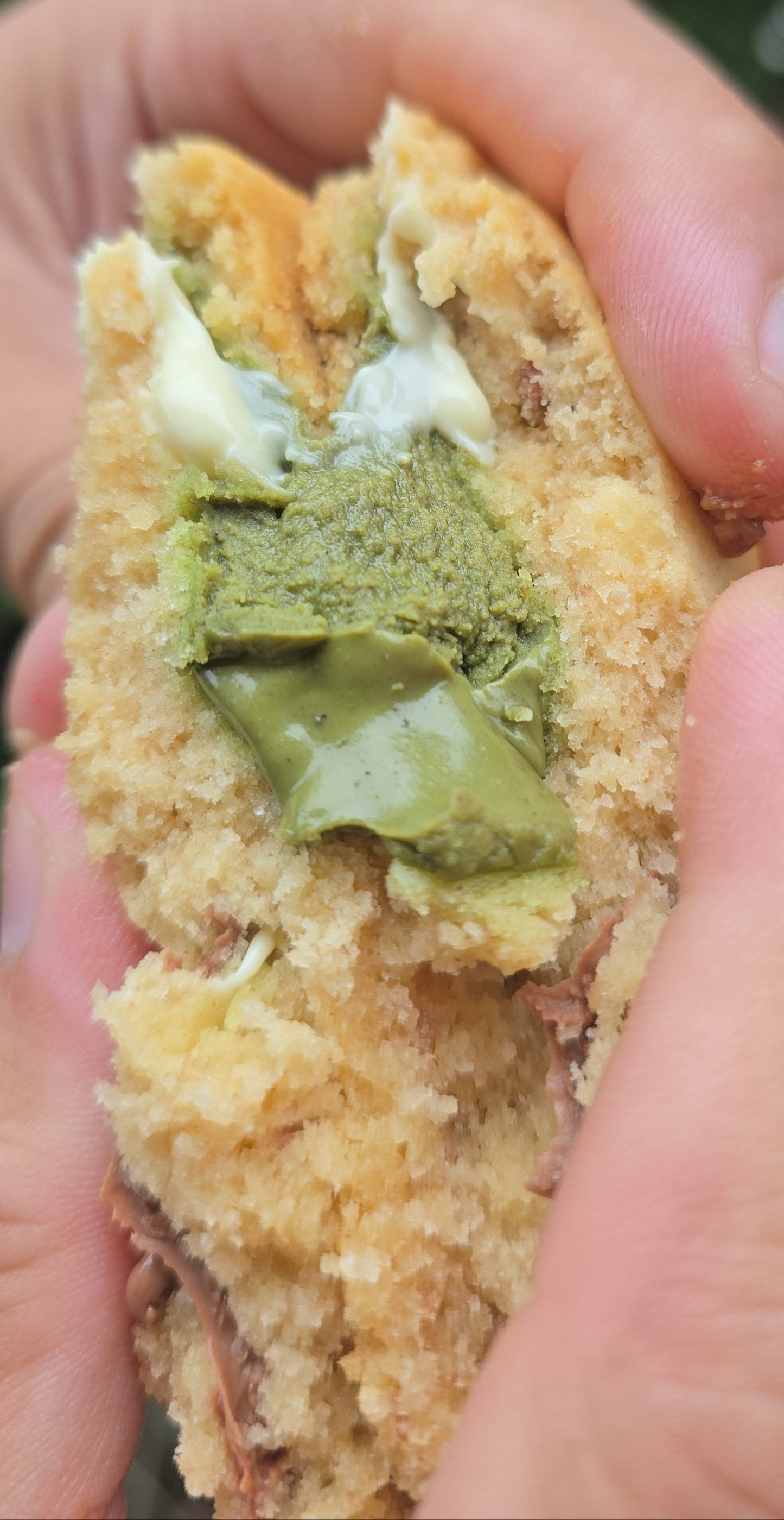 Pistachio Stuffed NYC Cookies